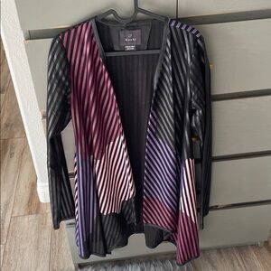 Women's Multicolor Striped Cardigan